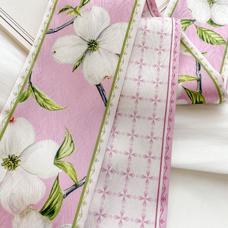 Korean Silk Satin Long Scarf F - Silk Neck Scarf ulasan dan harga