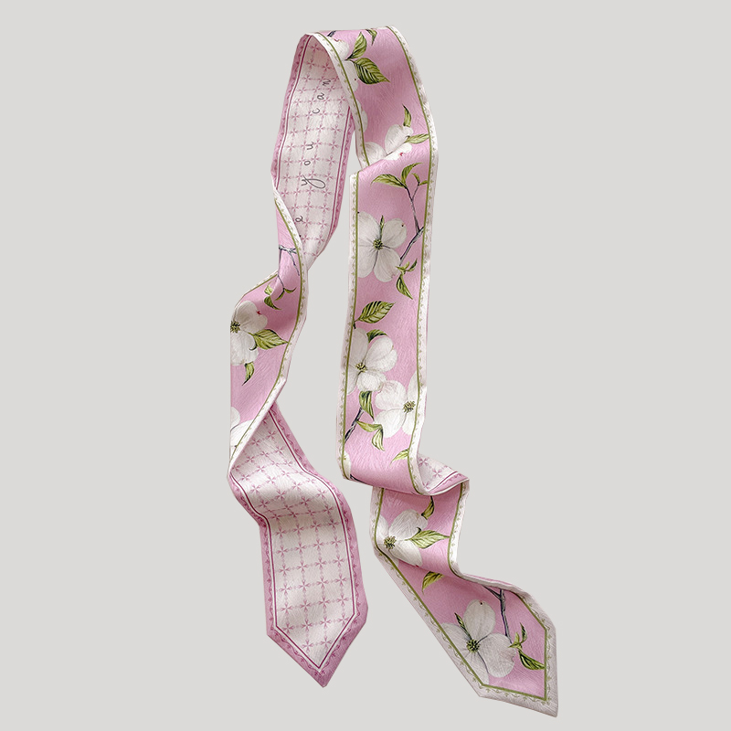 Korean Silk Satin Long Scarf F - Silk Neck Scarf ulasan dan harga