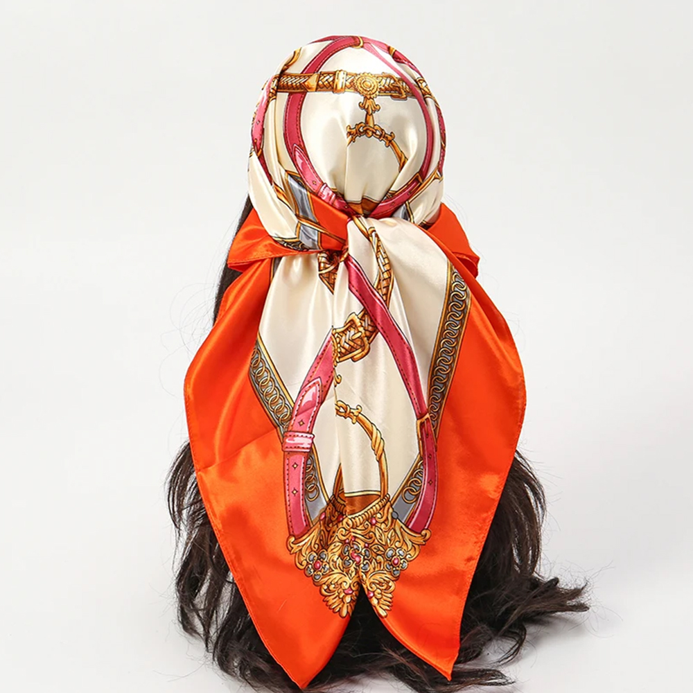 Fashion Scarves 90*90cm Women  - Silk Neck Scarf ulasan dan harga